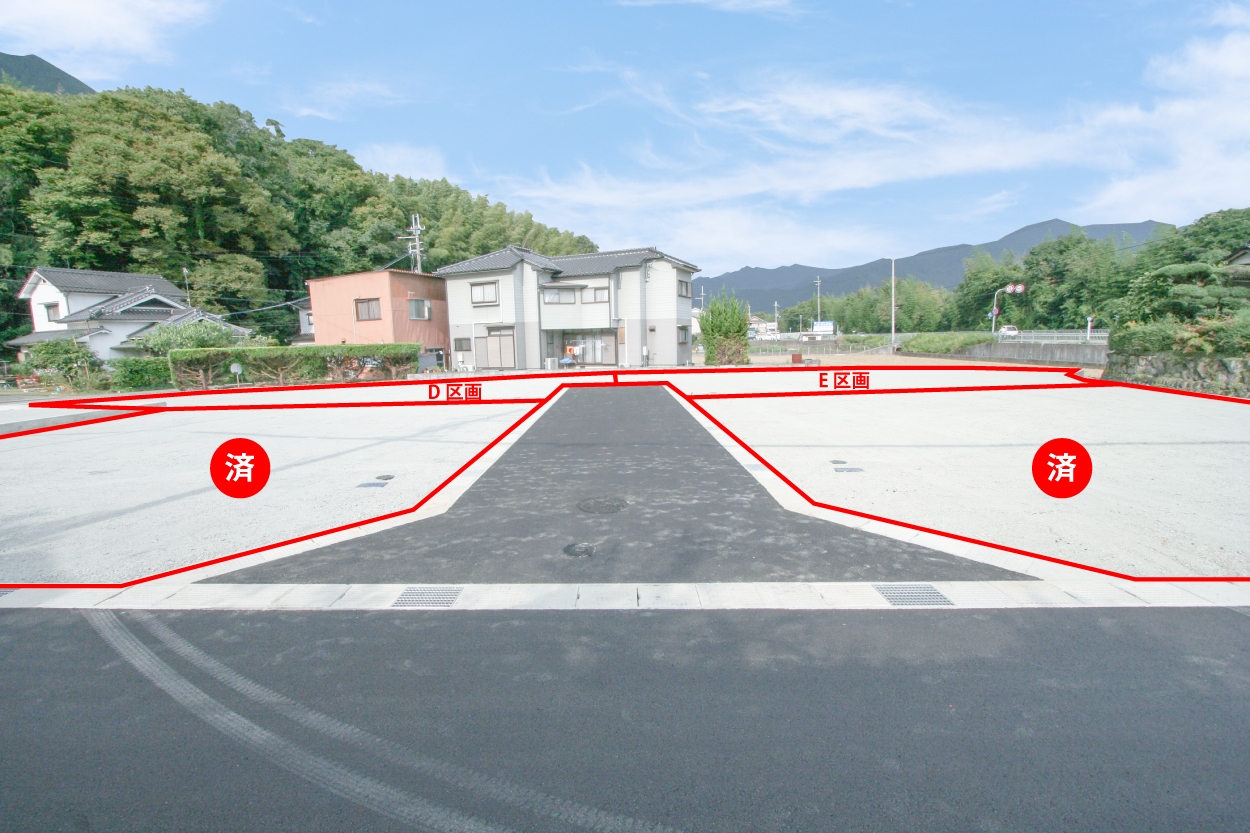 五十波分譲地（神野小学校区）区画図